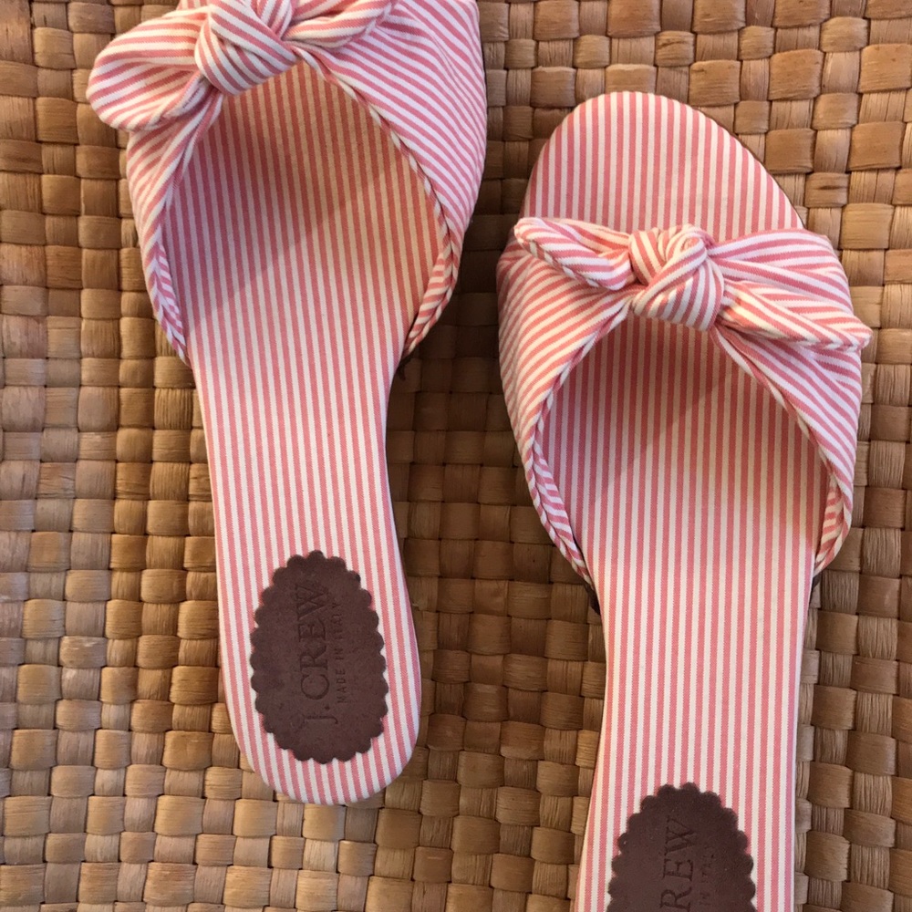 J Crew Tropez “ Fresh Daisy” Slides Size 7